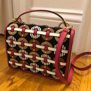 Henri Bendel Woven Circle Crossbody